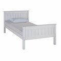 Kd Cama De Bebe Harmony Twin Size Wood Platform Bed White KD3239683